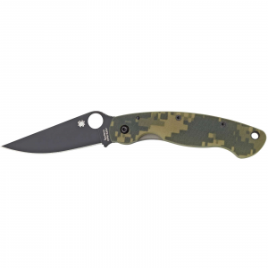Spyderco C36GPCMOBK Military  4 CPM-S30V Stainless Steel, DLC Black Modified Clip Point G10 Camo Handle Folding