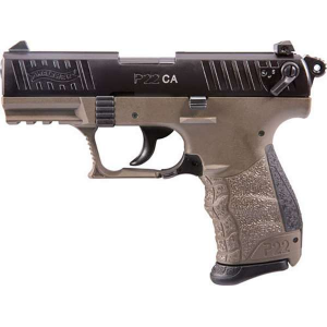 Walther Arms 5120363 P22 *CA Compliant 22 LR 3.42 10+1 Flat Dark Earth Black Interchangeable Backstrap