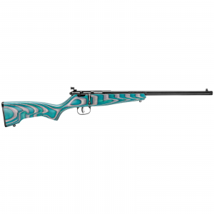 SAVAGE 13802 Rascal Minimalist 22 Lr 1 16.13 Gray & Teal Hybrid Laminate Stock Blued Right Hand
