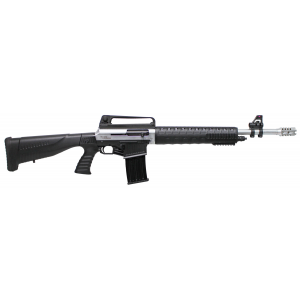 Iver Johnson Arms STRYKER Stryker  AR15 Style Semi-Auto Satin Nickel 12 Gauge 20 3 5+1 Removable Fixed Stock