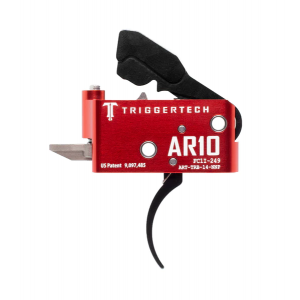 TriggerTech AR-10 Diamond Trigger, Short Two Stage, Pro Curved Black PVD Trigger