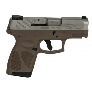 Taurus 1G2S939B G2S  9mm Luger 3.26 7+1 Brown Stainless Steel Brown Polymer Grip