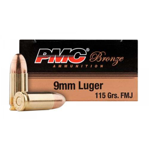 PMC Bronze Battle Luger FMJ Ammo