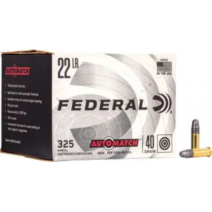 FED AMMO AUTOMATCH .22LR 40GR RN 10-325RD PKS CASE LOTS ONLY