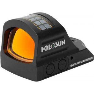 Holosun HE 407C-X2 1x 2 MOA Green Dot Black Hardcoat Anodized