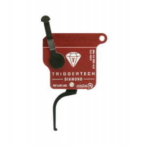 TriggerTech Rem 700 Diamond Trigger, Single Stage Right-Handed, No Bolt Release, Straight Flat PVD Black Trigger