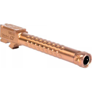 ZEV BBL17OPT5GTHBRZ Optimized Match  9mm Luger 5.625 fits Glock 17 Gen5 Bronze 416R Stainless Steel Dimpled/Threaded
