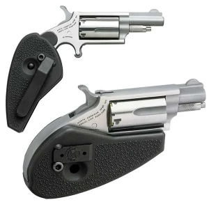 NAA HGM MiniRevolver  22 Mag 5rd 163 Stainless Steel Black Synthetic Holster Grip