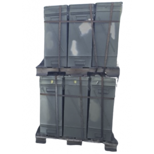 Military Surplus PA154 Cal Metal Ammo / 120mm Mortar Can, Stackable, Good Condition, 42ct PALLET