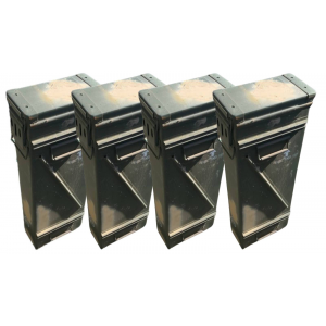 Military Surplus PA154 Cal Metal Ammo / 120mm Mortar Can, Stackable, Good Condition, 4 PACK