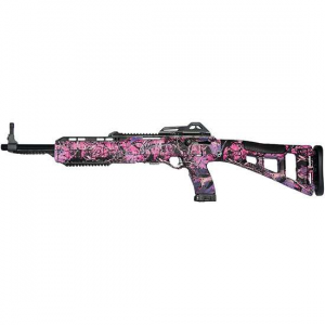 Hi-Point 3895TS Carbine Semi-Automatic 380 ACP 16.50 10+1 Fixed All Weather Skeletonized Stock Steel Receiver with overall Country Girl Camo Finish