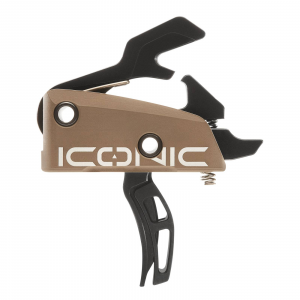 Rise Armament Iconic, Two-Stage, Curved, FDE, 1-lb.+2-lb. Trigger