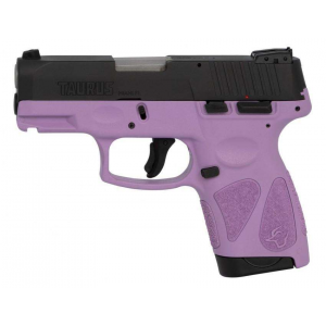 Taurus 1G2S931LP G2S  9mm Luger 3.26 7+1 Light Purple Black Carbon Steel Light Purple Polymer Grip