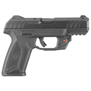Ruger 3816 Security-9 9mm Luger DAO 4 15+1 Viridian Laser Black Textured Grip Blued Steel Slide