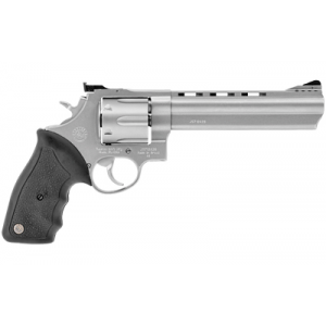 Taurus Model 44 44 Rem Mag 6.5 6 Round Stainless Black Rubber Grip Revolver