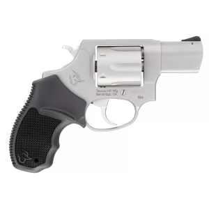 TAURUS 856 38 Special+p 2 6 Round Stainless Steel Black Rubber Grip Revolver