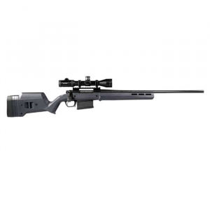 Magpul MAG483-GRY Hunter 700 Stock Fixed w/Aluminum Bedding & Adj Comb Stealth Gray Synthetic for Remington 700 LA