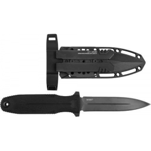 SOG KNIFE PENTAGON FX BLACKOUT 4.77 DBL EDGE BLADE BLACKOUT