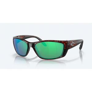 Costa Fisch Polarized Sunglasses in Green Mirror