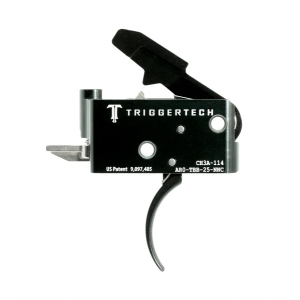 TriggerTech AR-15 Adaptable Trigger, Short Two Stage, Curved Black PVD Trigger