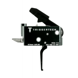 TriggerTech AR-15 Adaptable Trigger, Short Two Stage, Flat PVD Black Trigger