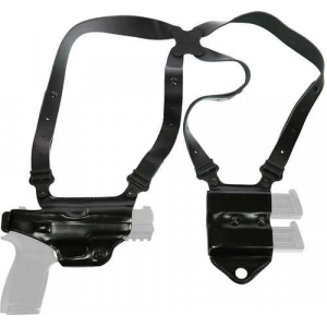 Galco MC820B Miami Classic Shoulder System Black Leather Sig P320 Right Hand