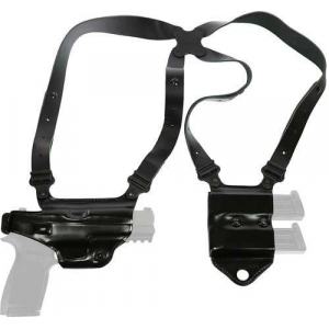 Galco MC224B Miami Classic Shoulder System Black Leather Glock 17,19,22-23,26-27,31-35 Right Hand