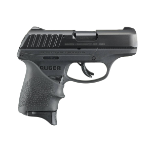 Ruger 13211 EC9s Compact 9mm Luger 3.50 7+1 Black Oxide Steel Slide Black Hogue Beavertail Grip Sleeve