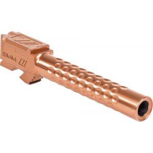 ZEV BBL17OPTBRZ Optimized Match  9mm Luger fits Glock 17 Gen1-4 Bronze 416R Stainless Steel Dimpled