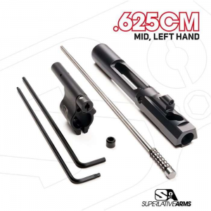 AR-15 ADJUSTABLE PISTON SYSTEM WITH CLAMP ON 0.625'' GAS BLOCK