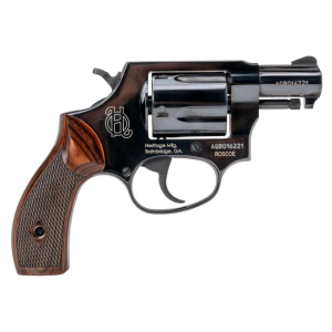 HERITAGE ROSCOE 38SPL REVOLVER 2 5RD BLKWOOD GRIP