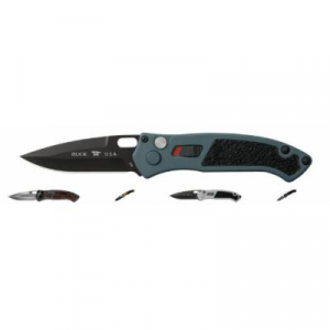 Buck Knives Folding Knives Impact Folding Knife 3.125in S30V Vanadium Blue Titanium Handle