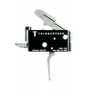 TriggerTech AR-15 Adaptable Trigger, Short Two Stage, Flat Stainless Trigger