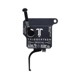 TriggerTech Rem 700 Special Trigger, Two-Stage Right-Handed, Bolt Release, Straight Flat PVD Black Trigger