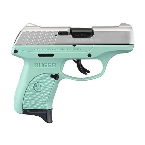 Ruger 13200 EC9s  9mm Luger 3.12 7+1 Turquoise Frame Aluminum Cerakote Slide Turquoise Polymer Grip