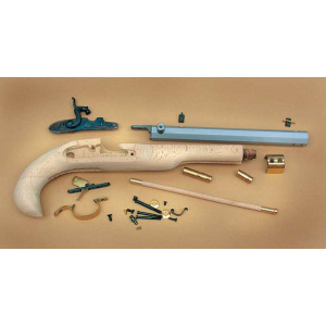 Trad KP50602 Kentucky Pistol Kit Cap Lock 50 BlkPwdr 10 Fxd Sights H-Wood Stk