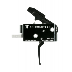 TriggerTech AR-15 Competitive Trigger, Short Two Stage, Flat PVD Black Trigger
