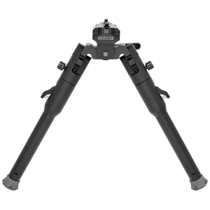 Warne 7914M Skyline Lite Bipod  Folding Black Aluminum/Steel