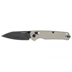 Kershaw 6105BLK Bel Air  3 Folding Reverse Tanto Plain Blackwash CPM MagnaCut Steel Blade, Black Aluminum Handle