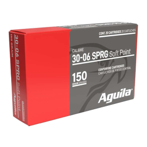 Aguila Ammunition 30-06 Springfield Rifle Ammo - 150 Grain | Soft Point | 200rd Case