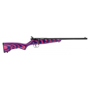 SAVAGE 13797 Rascal Minimalist 22 Lr 1 16.13 Pink & Purple Hybrid Laminate Stock Blued Right Hand