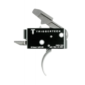 TriggerTech AR-15 Competitive, Short Two Stage, Curved Stainless, Trigger