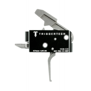 TriggerTech AR-15 Competitive Trigger, Short Two Stage, Flat Stainless Trigger