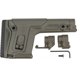 FAB Defense FX-RAPSG RAPS Precision Buttstock with Adjustable Cheekrest OD Green Synthetic