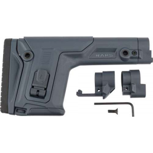 FAB Defense FX-RAPSGR RAPS Precision Buttstock with Adjustable Cheekrest Gray Synthetic