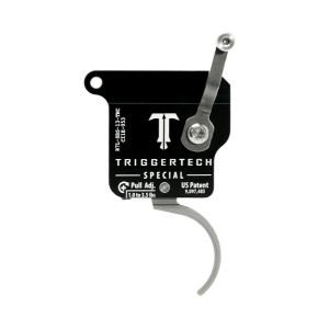 TriggerTech Rem 700 Special Trigger, Single Stage Left-Handed, No Bolt Release, Curved Stainless Trigger