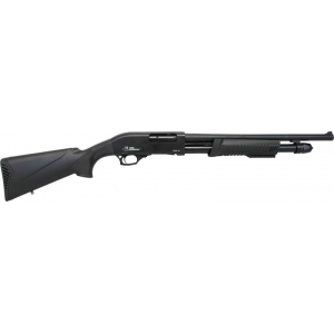 Iver Johnson Arms PAS12 PAS  Black Pump 20 Gauge 18.50 3 4+1 Black Fixed Synthetic Stock