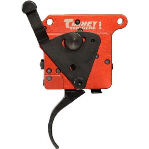 Timney Triggers 533 2-Stage   Remington 700 Black/Red Two-Stage Curved 1-1.50 lbs Right
