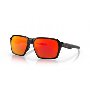 Oakley Parlay L Matte Black Frame Prizm Ruby Lenses Sunglasses
