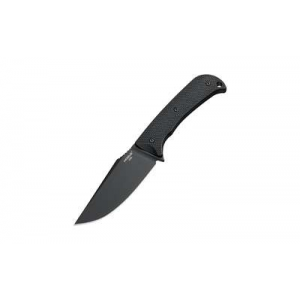 Hogue 35854 Extrak  XL 3.90 Fixed Clip Point Plain Black Cerakote CPM M4 Tool Steel Blade, Black Textured G10 Scales Handle